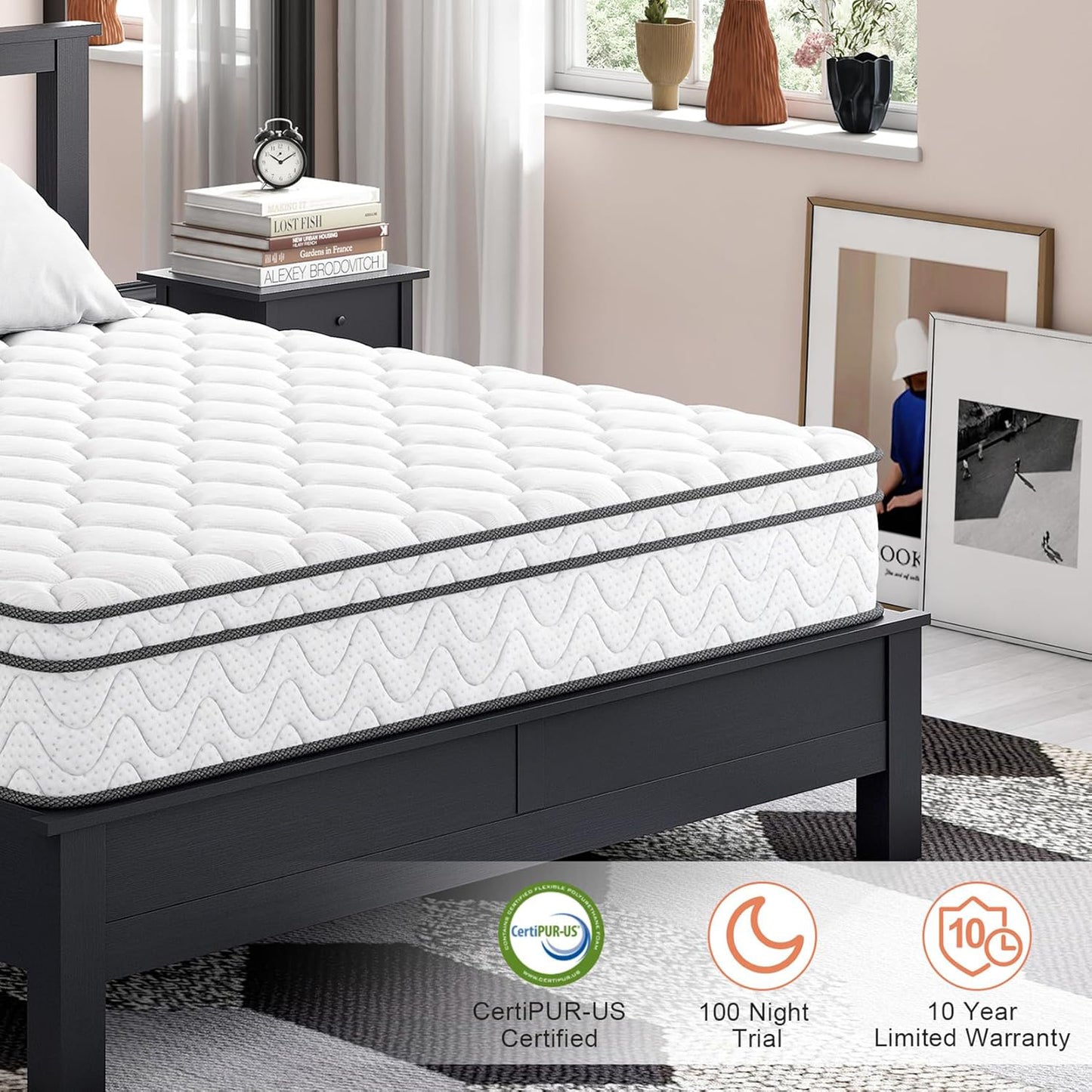 12 Inh Innerspring Pocketed Spring Cool Bed Mattress