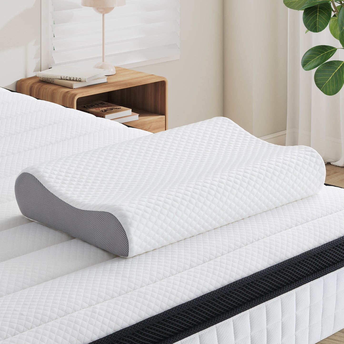 Adjustable Cool Gel Memory Foam Pillows Queen Size