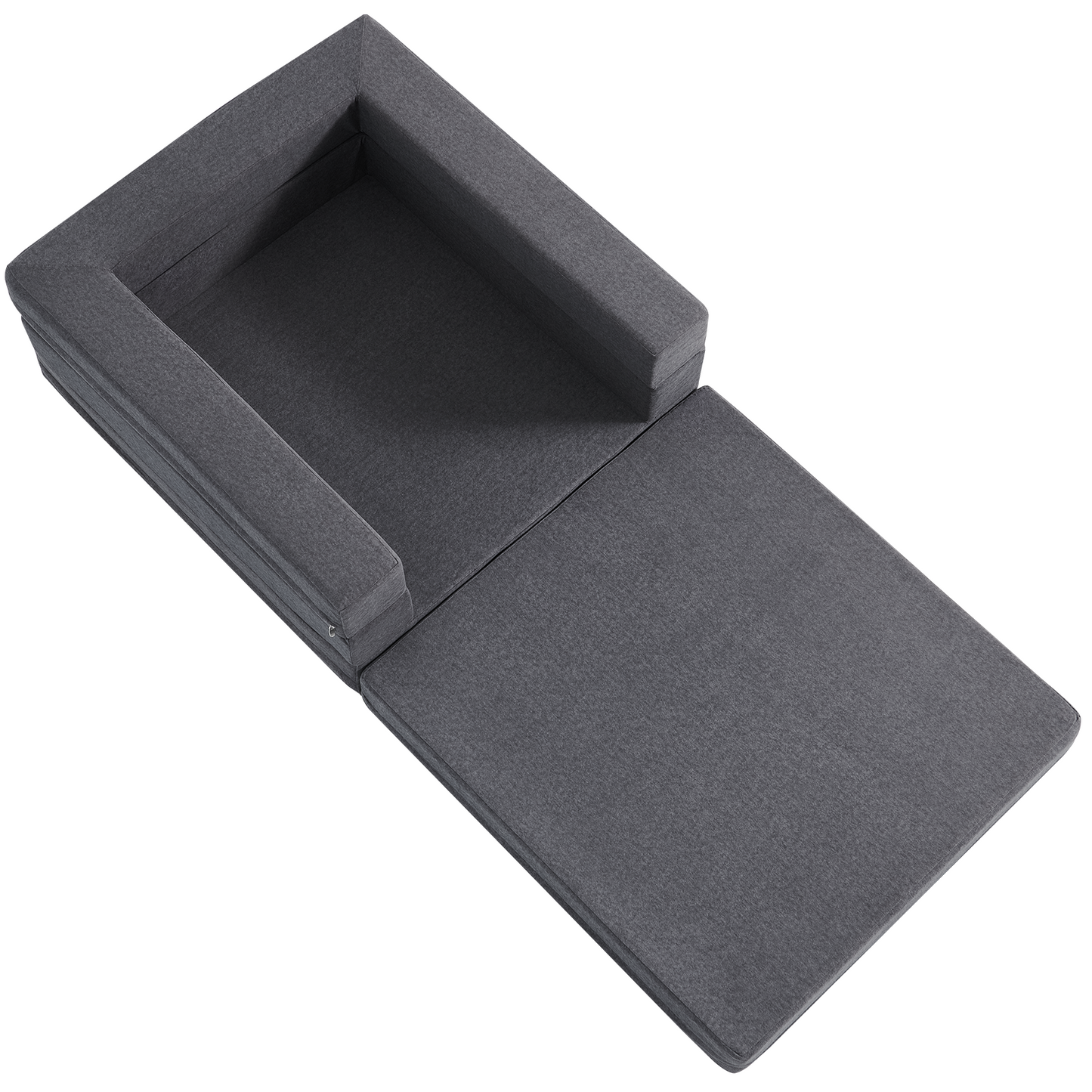 2-in-1 Sofa – Super Soft Love Seat and Folding Chair